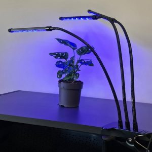 Flexibilis csíptethető-, és állítható 3 karos LED növénynevelő lámpa - 3 világítási móddal, 9 állítható fényerősséggel (BBV) - Image 4
