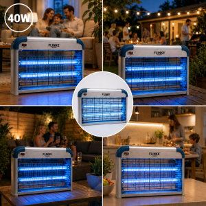 Flinke 40W elektromos rovarirtó lámpa – UV fénycsöves szúnyog- és légycsapda beltérre (BBA) - Image 4