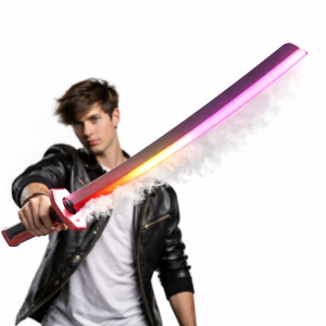 Flint Battle Blade LED katana kard – füst- és szikraeffektes világító játék kard, hanghatással (BBJ) - Image 7