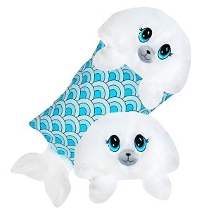 Fluffaluff fóka pets ultra puha szunyókáló plüss párna – tökéletes ölelhető alvópárna gyermekeknek (BBM) - Image 1