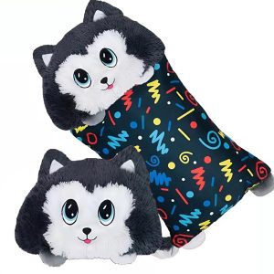 Fluffaluff husky pets ultra puha szunyókáló plüss párna – tökéletes ölelhető alvópárna gyermekeknek (FX) (BBM) - Image 1