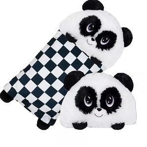 Fluffaluff panda pets ultra puha szunyókáló plüss párna – tökéletes ölelhető alvópárna gyermekeknek (BBM) - Image 1