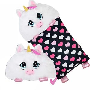 Fluffaluff unikornis pets ultra puha szunyókáló plüss párna – tökéletes ölelhető alvópárna gyermekeknek (BBM) - Image 1