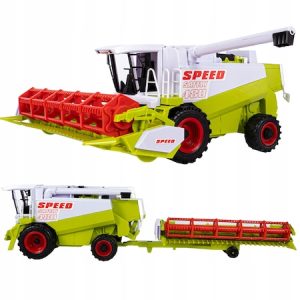 Giga méretű élethű játék kombájn, aratógép - zöld színben - 50 cm (BBMJ) - Image 8