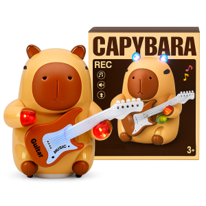 Gitározó capybara figura – zenélő és világító interaktív játék gyerekeknek 332A (BBJ) - Image 1