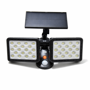HelioCore W770A napelemes kültéri LED lámpa – PIR mozgásérzékelős, CDS szenzorral, forgatható LED panelekkel (FXI) - Image 4