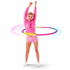 Hulahopp karika 98 cm színes – alakformáló fitness karika deréktornához (BBE) - Image 6