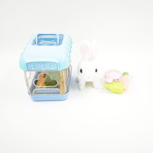 BunnyCare interaktív fehér plüss nyuszi szett hordozóval – kiegészítős plüss játék gyerekeknek (BBMJ) - Image 12