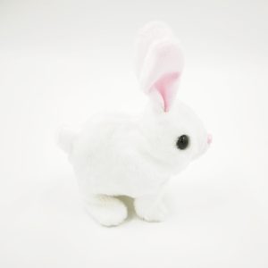 BunnyCare interaktív fehér plüss nyuszi szett hordozóval – kiegészítős plüss játék gyerekeknek (BBMJ) - Image 3