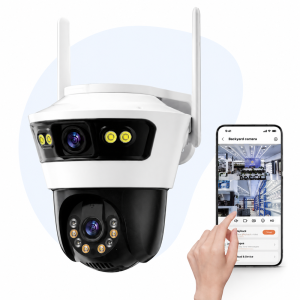 Jortan Dual Camera IP66 Smart WiFi kamera – kültéri forgatható biztonsági megfigyelő kamera éjjellátóval (BBD) - Image 8