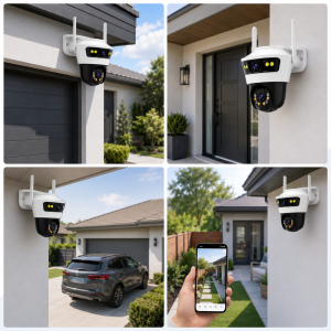 Jortan Dual Camera IP66 Smart WiFi kamera – kültéri forgatható biztonsági megfigyelő kamera éjjellátóval (BBD) - Image 3