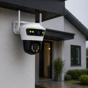 Jortan Dual Camera IP66 Smart WiFi kamera – kültéri forgatható biztonsági megfigyelő kamera éjjellátóval (BBD) - Image 4