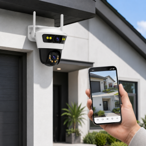 Jortan Dual Camera IP66 Smart WiFi kamera – kültéri forgatható biztonsági megfigyelő kamera éjjellátóval (BBD) - Image 6