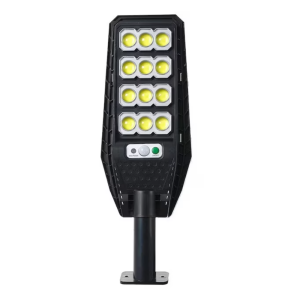 Jortan LED napelemes utcai lámpa – mozgásérzékelős, távirányítós kültéri világítás, IP66 vízálló kivitel (BBD) - Image 1