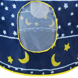 Kék színű varázskastély játszósátor - hordozható, kültérre, beltérre,135x105cm (BBJ) - Image 10