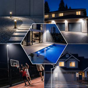 Kerti napelemes oszloplámpa 300W – 299 LED nagy teljesítményű utcai solar lámpa kültérre (BBRLB1330) - Image 4