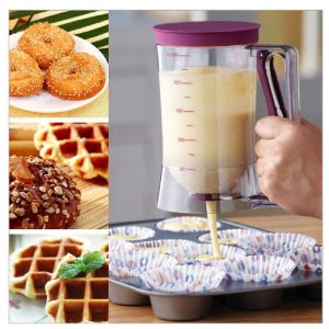 Kézi tészta adagoló gép, 900ml - gofrihoz, muffinhoz, palacsintákhoz, süteményekhez (BBV) - Image 1