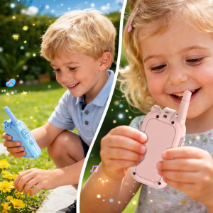 KidConnect videós walkie-talkie gyerekeknek – 2 db-os gyermek adóvevő szett kamerával és kijelzővel (BBD) - Image 2