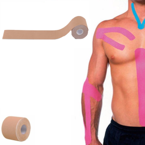 Kineziológiai tapasz – 5 cm × 5 m bőrszínű izom- és ízülettámasztó sport szalag fájdalomcsillapításhoz és regenerációhoz (FX) (BLLV) - Image 2