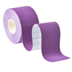 Kineziológiai tapasz – 5 cm × 5 m izom- és ízülettámasztó sport szalag fájdalomcsillapításhoz és regenerációhoz - Lila (FX) (BLLV) - Image 3