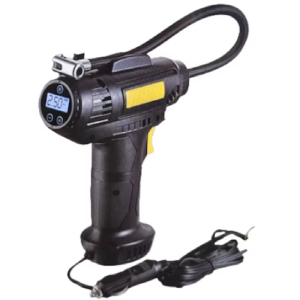 Kompakt digitális akkumulátoros autókompresszor – 10 bar nyomás, 72W motor, LED lámpával és 18 liter/perc levegőkapacitás (FX) (BBJH) - Image 6