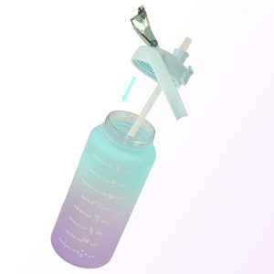 Háromrészes Havita motivációs kulacs szett, kék-sárga színkombinációban, 2L, 900 ml és 300 ml méretű palackokkal - Image 6
