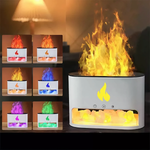 Kristály sókő és lánghatású esszenciális olaj diffúzor – 250 ml USB tápellátású csendes cool mist párásító relaxációhoz KP-023 (THM) - Image 7