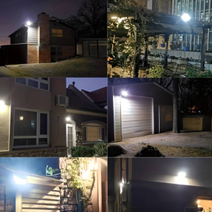 Kültéri solar napelemes mozgásérzékelős 77 LED-es lámpa és álkamera táviránytóval QG-T08 (BBL) - Image 2