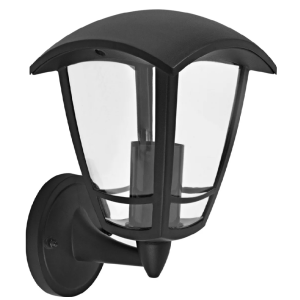 Kültéri LED homlokzati fali lámpa – modern kerti világítás 100V–200V 50-60Hz E27 foglalat - fekete 1006BD (BBD)