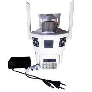Kültéri Wi-Fi IP kamera – 360°-ban forgatható, SD kártya támogatással, V380 applikációval és 3 képernyős megjelenítéssel-MTS-39B (BBD) - Image 1