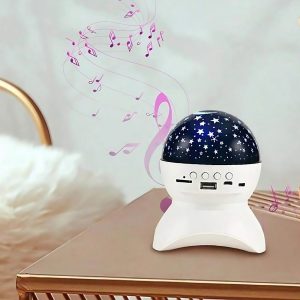 LED csillagos égbolt projektor bluetooth hangszóróval és telefonos vezérléssel – varázslatos éjszakai fény (BBD) (BBV) - Image 3