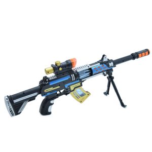 Letámasztható, hordozható, villogó, mozgó, élethű játék gépfegyver - Flash gun (BBJ) - Image 5