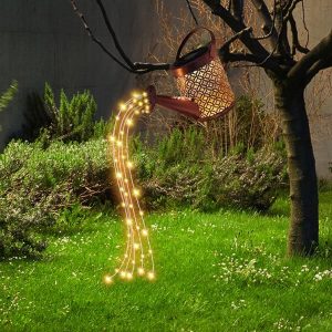Varázslatos, lebegő locsolókanna alakú kerti dekor lámpa - napelemes LED díszlámpa világító vízsugarakkal (BBD) (FX) - Image 3