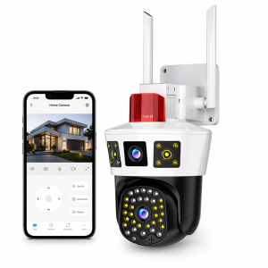 LunariSo WiFi + 4G okos biztonsági kamera szirénával – 360° forgatható IP kamera humán mozgásérzékeléssel, kétirányú hanggal és mobilos vezérléssel CAM360-005 (BBL) - Image 7