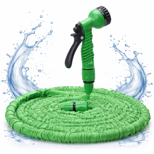 MAGIC HOSE KL25-114 kihúzható locsolótömlő 30 m – rugalmas kerti slag szórófejjel, csavarodásmentes öntözőtömlő (BBV) - Image 1