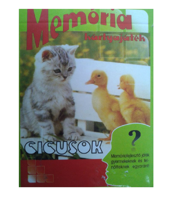 MEMÓRIA KÁRTYA CICUSOK