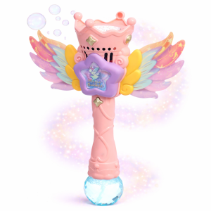Magic Bubble tündér buborékfújó – LED-es világító buboréklövő pálca gyerekeknek, automata működéssel rózsaszín (BBJ) - Image 1