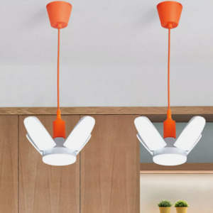 E27 LED összecsukható négyágú nagy fényerejű, energiatakarékos, mennyezeti fényforrás 45W (BBL) - Image 6