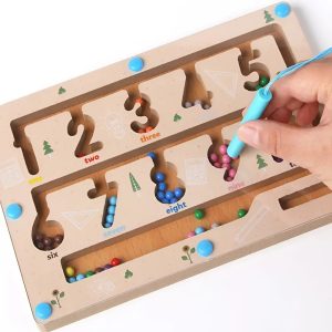 Montessori interaktív mágneses számlabirintus – oktató és fejlesztő játék gyerekeknek (BBJ) - Image 2