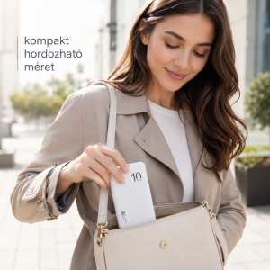 N02S powerbank 10000mAh – ultravékony hordozható külső akkumulátor telefonhoz és USB eszközökhöz (BBD) - Image 3