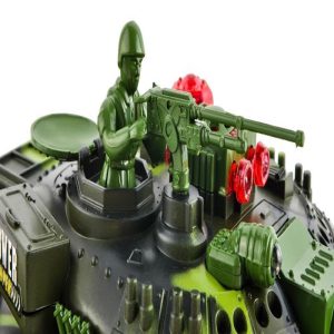 KING nagyméretű, valósághű távirányítós AKKUS tank gyerekeknek - hang-, és fényhatásokkal (BBJ) - Image 11