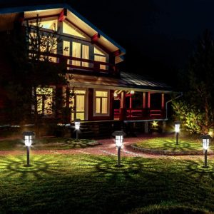 Napelemes kültéri földbe szúrható UV - LED elektromos, vízálló szúnyogirtó lámpa (FX) (BBV) - Image 6