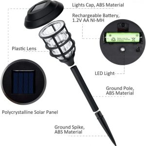 Napelemes kültéri földbe szúrható UV - LED elektromos, vízálló szúnyogirtó lámpa (FX) (BBV) - Image 7