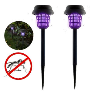 Napelemes kültéri földbe szúrható UV - LED elektromos, vízálló szúnyogirtó lámpa (FX) (BBV) - Image 4