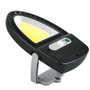 Napelemes mozgásérzékelős LED lámpa kültérre – energiatakarékos, fali rögzítésű reflektor udvarra és bejárathoz YX608A (BBL) - Image 2