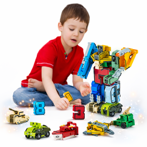 NumberBots átalakítható számrobot készlet – számokból összeépíthető transformer játék gyerekeknek (BBJ) - Image 6