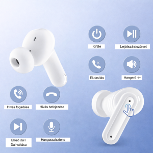 OKOP KP-205 vezeték nélküli Bluetooth fülhallgató – TWS sztereó headset töltőtokkal (BBD) - Image 4
