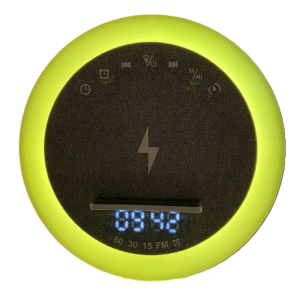 OKOP multifunkciós ébresztőóra bluetooth hangszóróval – RGB LED fény, és vezeték nélküli töltés 10W KP-577 (BBJH) - Image 15