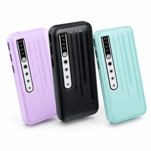 PB-20000 LCD powerbank 20000mAh – hordozható gyorstöltő külső akkumulátor 3 USB porttal (BBD) - Image 6