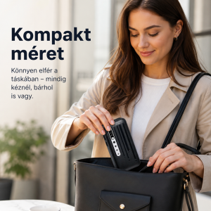 PB-20000 LCD powerbank 20000mAh – hordozható gyorstöltő külső akkumulátor 3 USB porttal (BBD) - Image 3